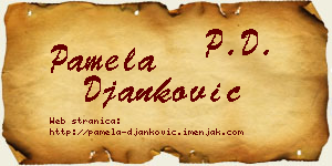 Pamela Đanković vizit kartica